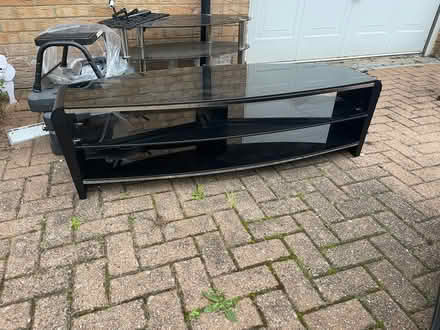 Photo of free Glass tv stand (Balerno EH14) #1