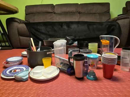 Photo of free Pots Pans, Oven Trays, Tupperware. Plastic cups, disposable (Lodge Moor S10) #3