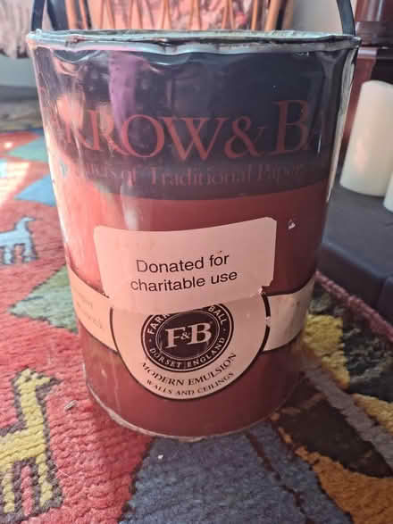 Photo of free 5L Farrow and ball paint (Clayton vale M40) #2