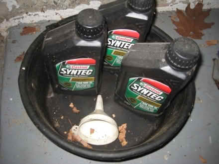 Photo of free 3 Qts Oil and Oil Change Container (Gaithersburg - Darnestown area) #1
