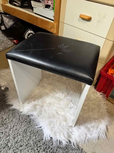 Photo of free Small white vanity stool (Green Street Green BR6) #1