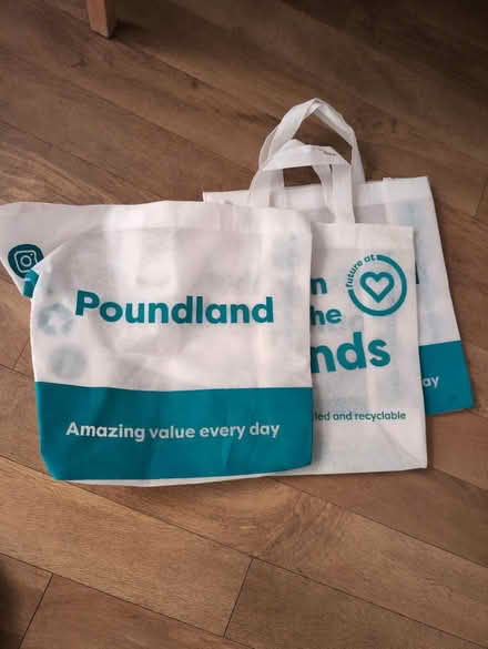 Photo of free Poundland shopping bags x 3 (Old Coulsdon CR5) #1
