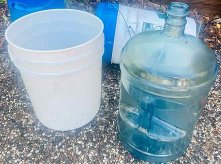 Photo of free Gutter extender, scooper, buckets (Near Greer park, Palo alto) #1