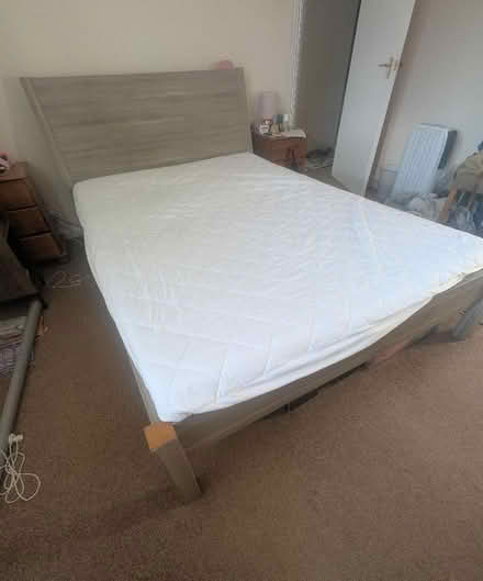 Photo of free Double bed frame and mattress (Patcham BN1) #1