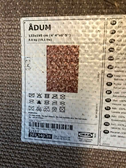 Photo of free Adum Large Rug (South Wimbledon, SW19 SW19) #2