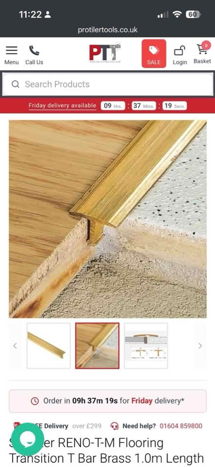 Photo of free Schluter RENO T flooring transition (SE12 8qq) #1