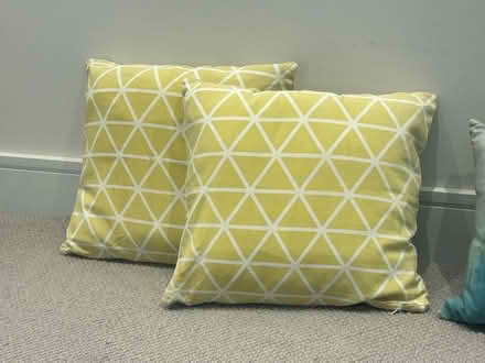 Photo of free Cushions Yellow Pattern (Chiswick W4) #1