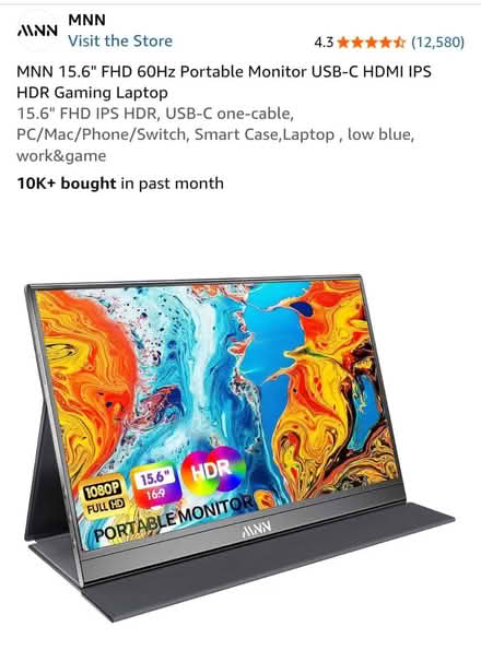 Photo of free 15.6" HDR USB-C Portable Monitor (El Cerrito) #2