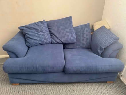 Photo of free Blue Pull-Out Sofa Bed (Bowburn DH6) #1