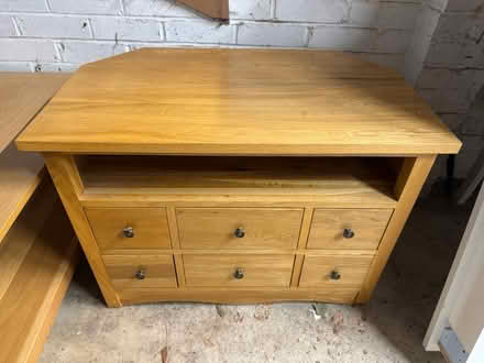 Photo of free Solid Oak TV Bench (Wellingborough NN8) #1