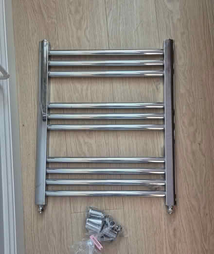 Photo of free New Chrome heated towel rail (Walton on Thames KT12) #1