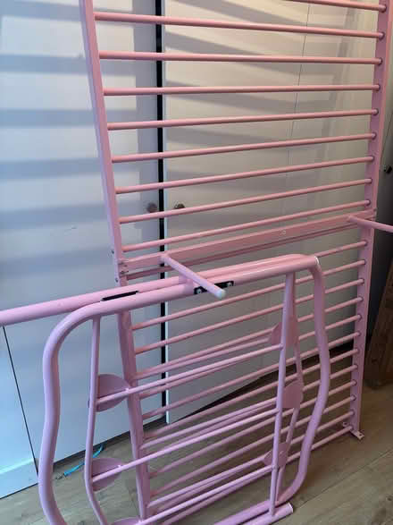 Photo of free One pink single bed and mattress (SE12) #1