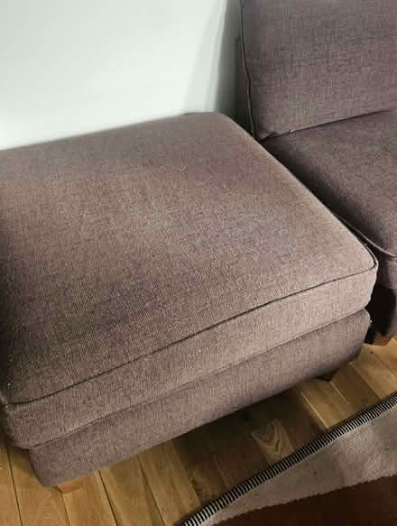 Photo of free Brown Corner Sofa & Matching Footstool (Cann Hall E11) #4
