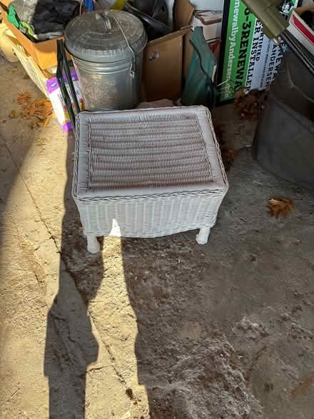 Photo of free wicker stool (32 Ridge Road, 48069) #1