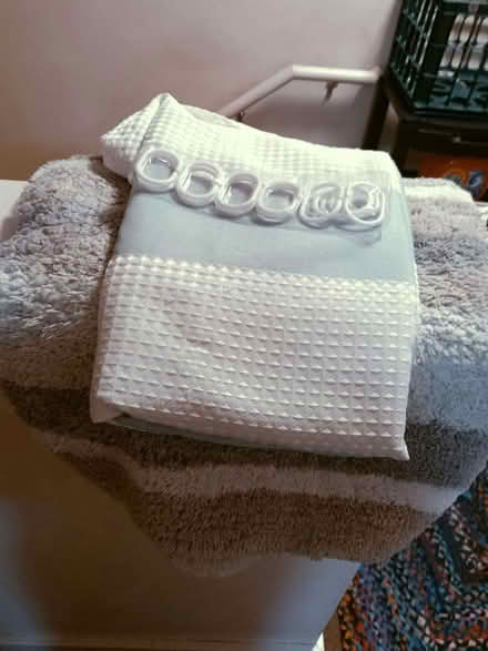 Photo of free Shower curtain and rugs (White Center) #3