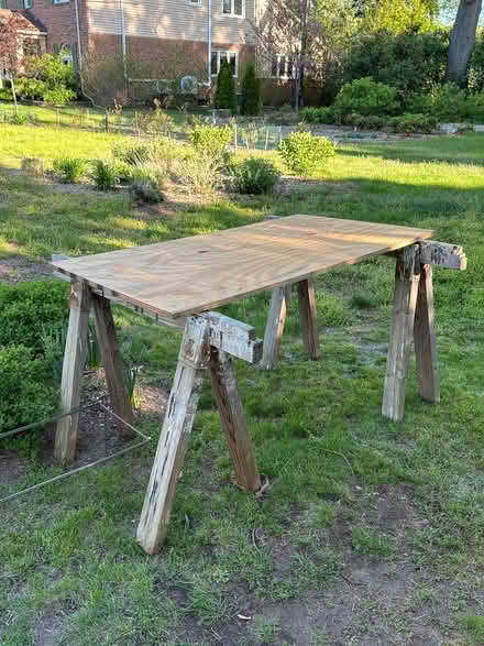 Photo of free saw horses and board (32 Ridge Road, 48069) #1