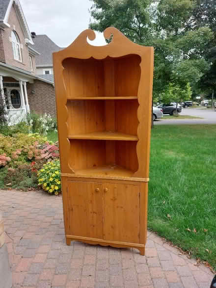 Photo of free Solid wood corner cabinet (Kanata Lakes) #1