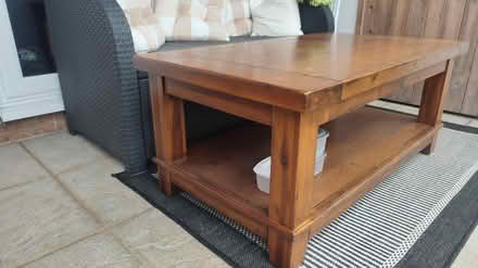 Photo of free Wooden coffee table (Lenham ME17) #2