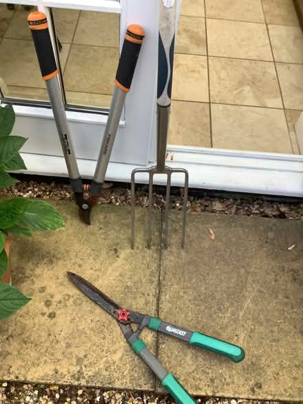 Photo of free 1 garden fork and 2 shears (Elizabeth Gate TW9) #1