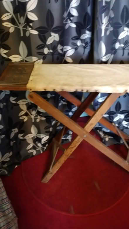 Photo of free VINTAGE / ANTIQUE WOODEN IRONING BOARD - c. 1942? (West Marina TN38) #1