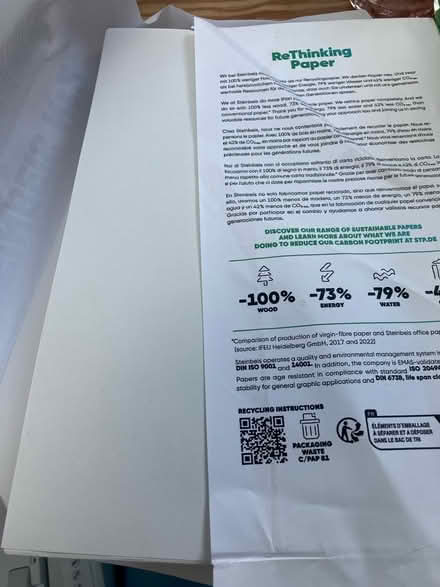 Photo of free A4 Paper Ream - New (Frome (Central) BA11) #2