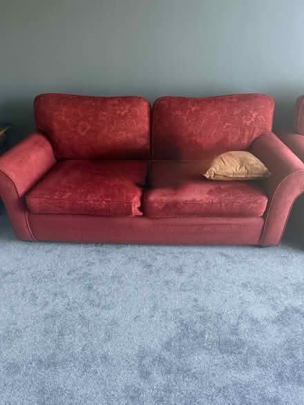 Photo of free 3 Seater Sofa and Armchair (Balloo BT19) #2