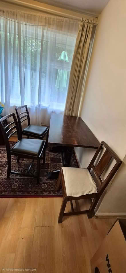 Photo of free 3 chairs and a table (Bullsland gardens WD3 5BH) #1