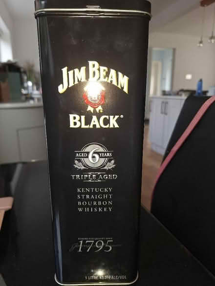 Photo of free Empty tin Jim Beam 1 ltr. (Malvern Link WR14) #1