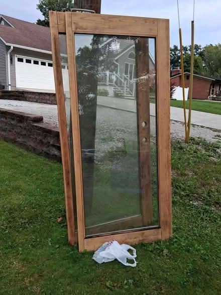 Photo of free Wood and glass doors (Waterford) #2