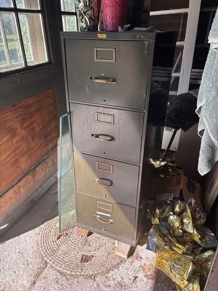 Photo of free four drawer file cabinet (32 Ridge Road, 48069) #1
