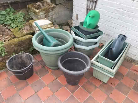 Photo of free Large pots and bucket (Stone Cross BN24) #1