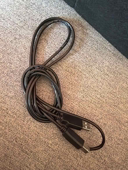 Photo of free USB Type-A to USB Type-B cable x2 (Park street st albans AL2) #1
