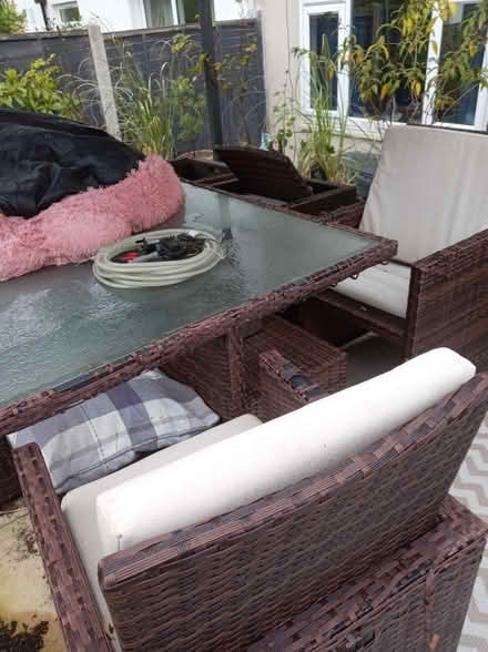 Photo of free Ratten garden table and chairs (Puds3 LS13) #1