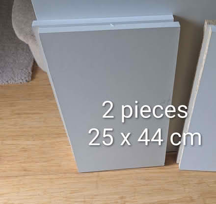 Photo of free IKEA unused doors plus various white covered chipboard (Steyning BN44) #2