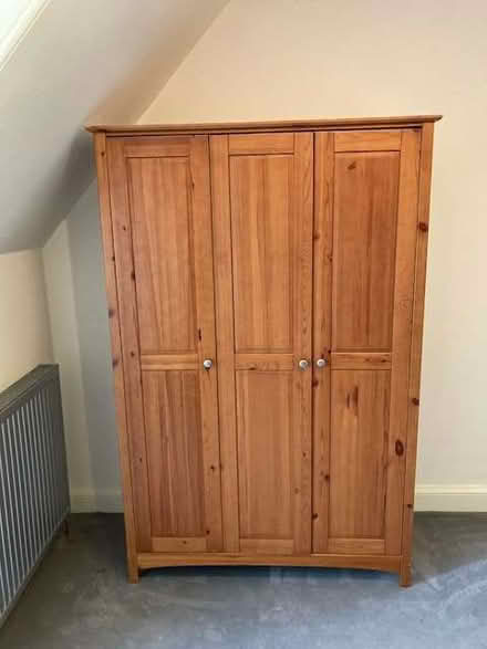 Photo of free Flat-pack 3-door pine wardrobe (Newington EH9) #1