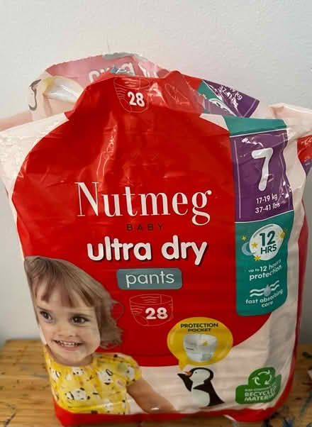 Photo of free Nutmeg Ultra Dry Nappies (Sidcup DA14) #1