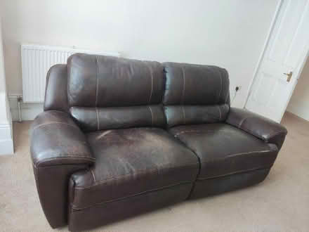 Photo of free leather Electric reclining sofa (PO4 0QP) #2