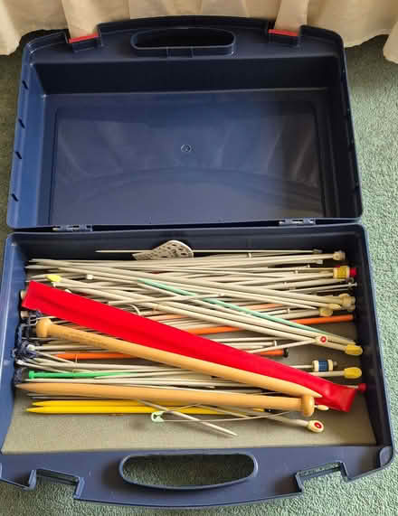 Photo of free Assorted knitting needles and wool (Newton Mearns G77) #1