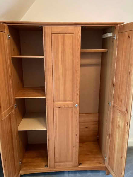 Photo of free Flat-pack 3-door pine wardrobe (Newington EH9) #2