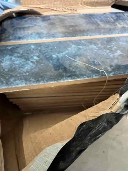 Photo of free Blue tiles 24 tiles (Tooting sw17) #1