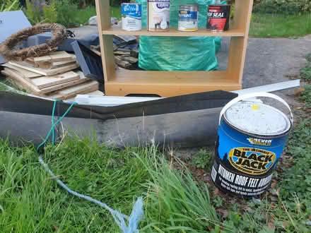 Photo of free Bookcase, paint, roofing felt and adhesive, loose drawers (Kenn Road BS21) #3