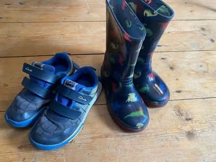 Photo of free Kids Size 9 trainers and wellies (Crookes S10) #1