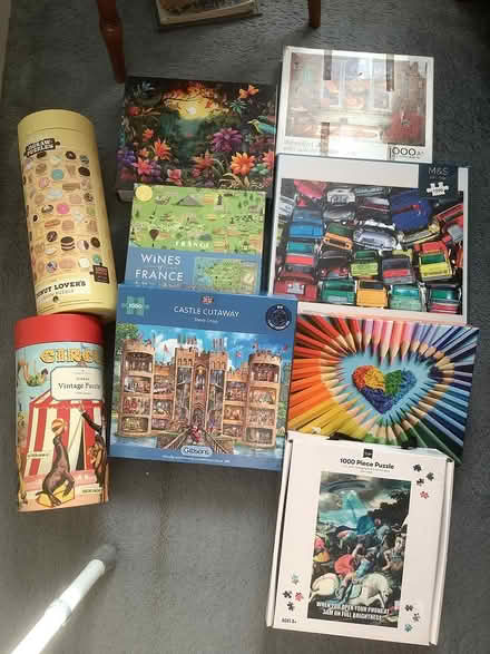 Photo of free JIGSAW PUZZLES - take some or all (Grange Estate, Letchworth SG6) #1