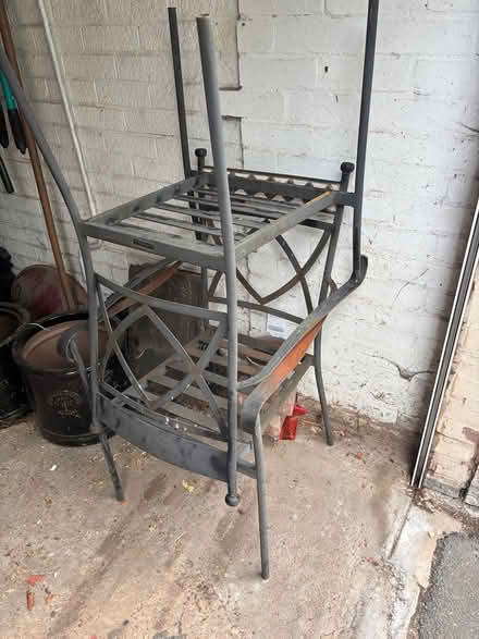 Photo of free Metal framed garden chairs & table (Kenilworth CV8) #2