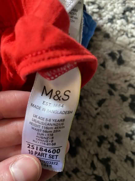 Photo of free Age 5-6 boys pants M&S (Crookes S10) #2