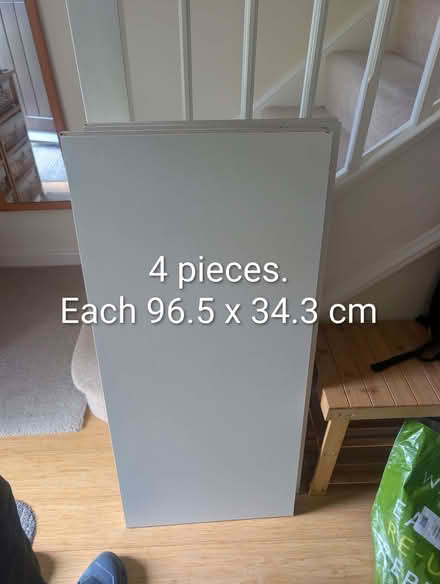 Photo of free IKEA unused doors plus various white covered chipboard (Steyning BN44) #3