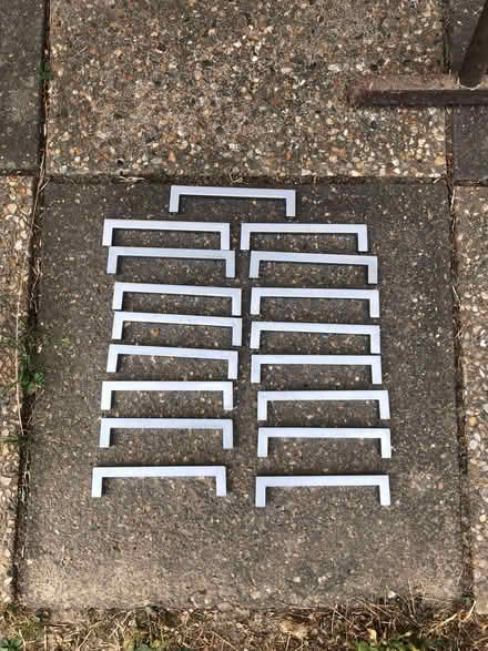 Photo of free 17 silver cabinet handles (Sedlescombe Street TN33) #1