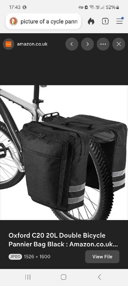 Photo of Cycle pannier (North Tonbridge TN10) #1