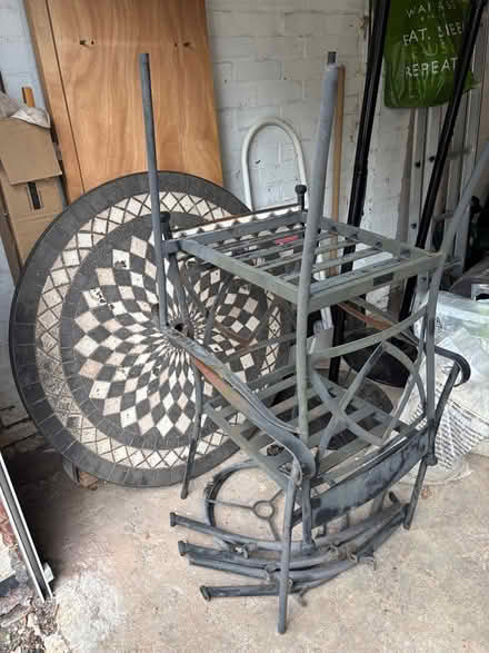 Photo of free Metal framed garden chairs & table (Kenilworth CV8) #3
