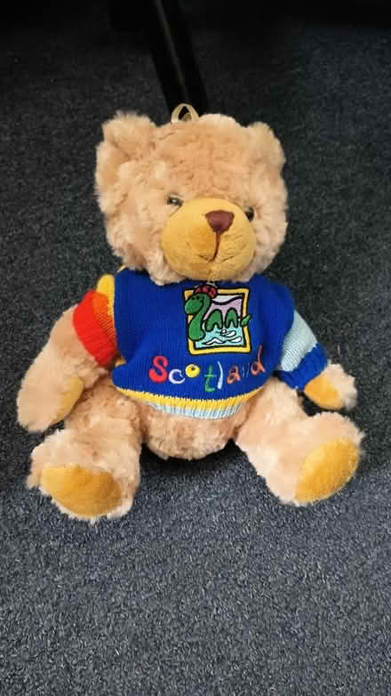 Photo of free Teddy bear wearing Scotland jumper (Ruislip HA4) #1